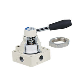 質  4HV Manual Pneumatic Control Valves , NBR Seal / TC Seal Pneumatic Lever Valve With Nut 工場
