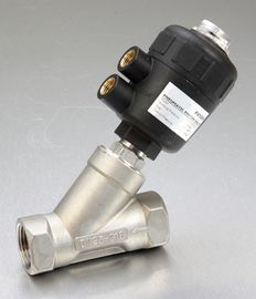 質  PV800 2 / 2 Way Angle Seat Valve For Medium Up To + 180℃ Namur Type Actuator 工場